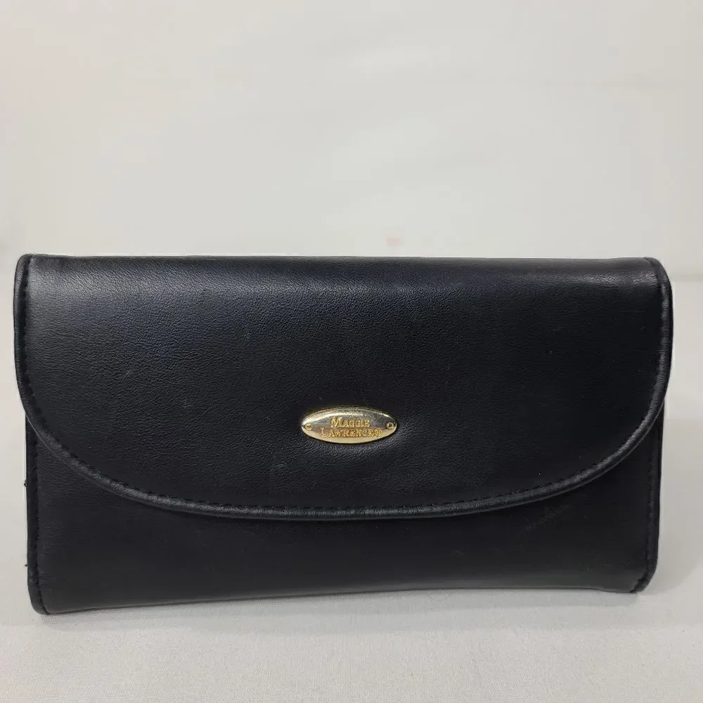 Maggie Lawrence women's black leather wallet